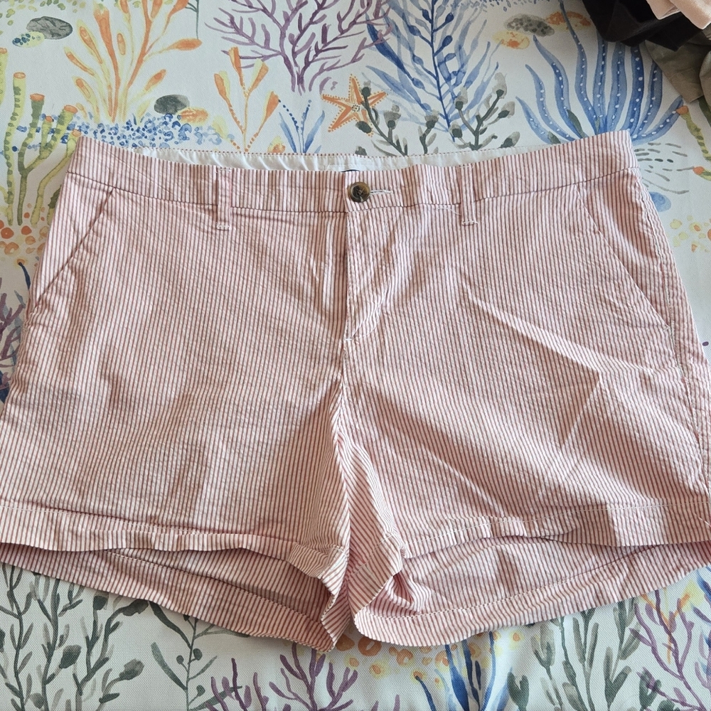 Pink Searsucker Shorts